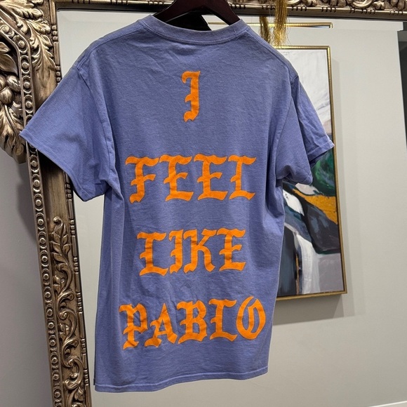 Yeezy portland concert apparel Other - Men's Blue Tee with Orange Graphic